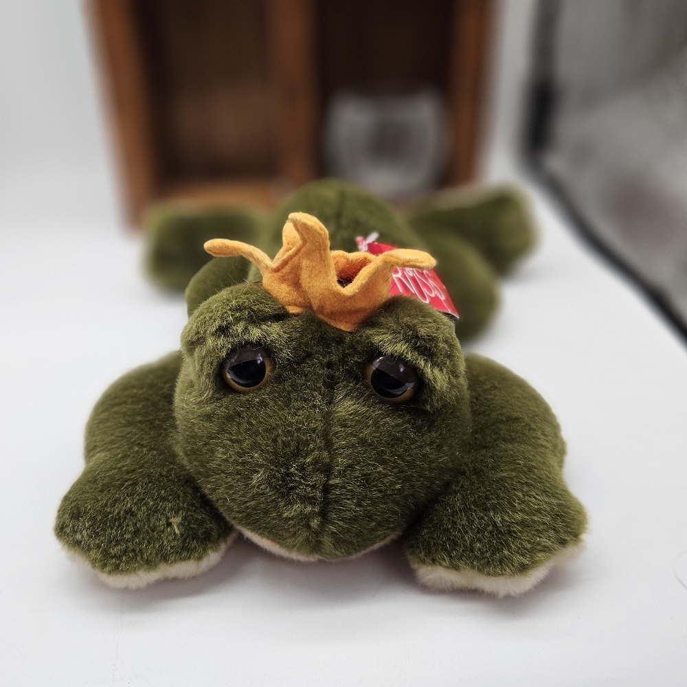 Frog prince plush with tags